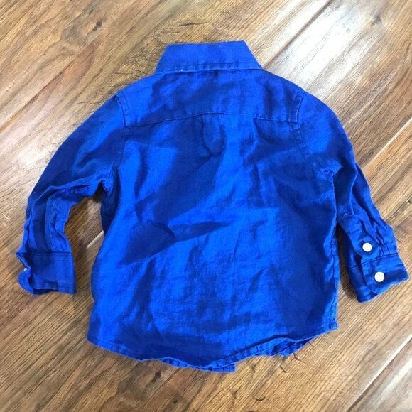 Janie and Jack linen shirt - Picture 2 of 4